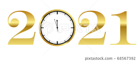 clock shortly before 2021 new year gold typography clock shortly before 2021 new year gold typography 68567392