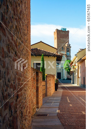 Village center of Barbaresco, italy Village center of Barbaresco, italy 68567485