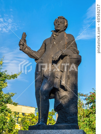 Monument to A. Pushkin in Berdyansk, Ukraine Monument to A. Pushkin in Berdyansk, Ukraine 68568257