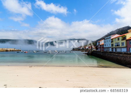 The harbour of O Pindo in Galizia 68568319