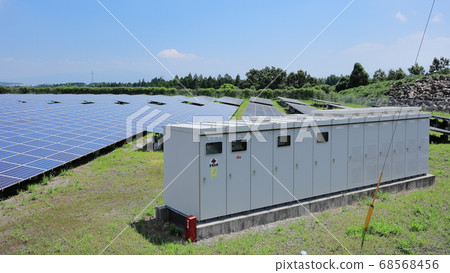 Solar panels and substation equipment 68568456