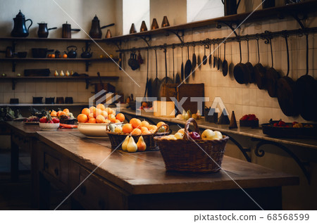 antique XIX century old kitchen with tools 68568599