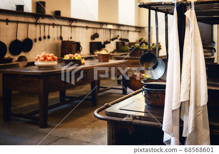 antique XIX century old kitchen with tools 68568601