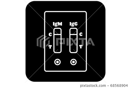 Illustration showing negative antibody test Illustration showing negative antibody test 68568904