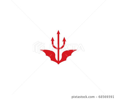 Trisula Devil logo vector 68569391