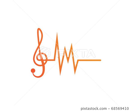sound wave ilustration sound wave ilustration 68569410