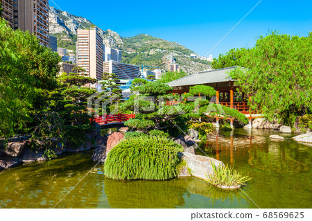 Japanese Garden in Monte Carlo, Monaco 68569625