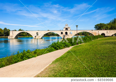 Avignon city aerial view, France 68569666