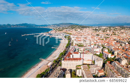 Cannes aerial panoramic view, France Cannes aerial panoramic view, France 68569922