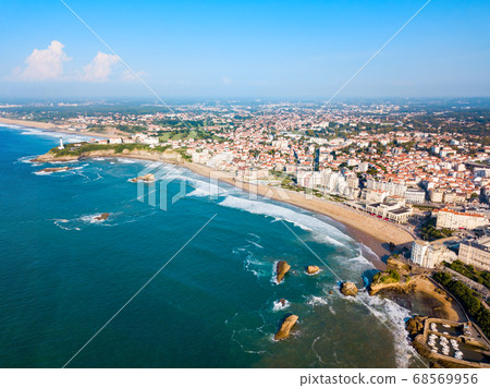Biarritz aerial panoramic view, France Biarritz aerial panoramic view, France 68569956