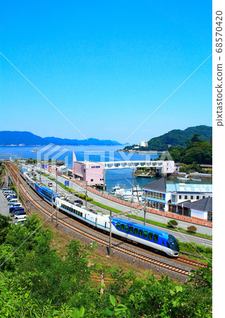 鳥羽都市風景近鐵特快島風 68570420