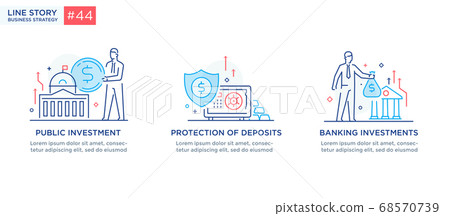 Set of illustrations concept with business concept 68570739
