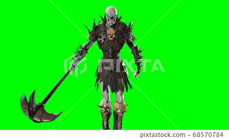 Necromancer, render 3D model on the background 68570784