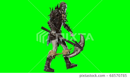 Necromancer, render 3D model on the background 68570785