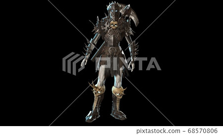 Necromancer, render 3D model on the background 68570806