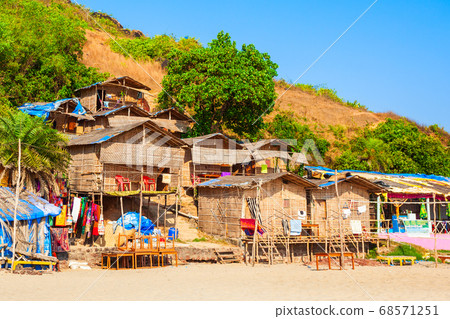 Beauty sand beach in Arambol, Goa 68571251