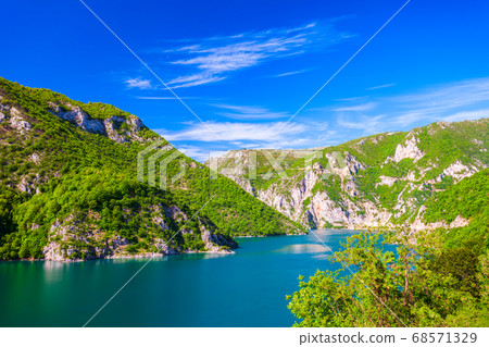 Lake Piva or Pivsko Jezero, Montenegro 68571329