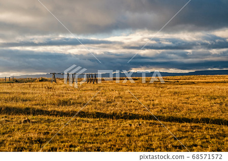 Grass field in reykjavik, iceland. Autumn Grass field in reykjavik, iceland. Autumn 68571572