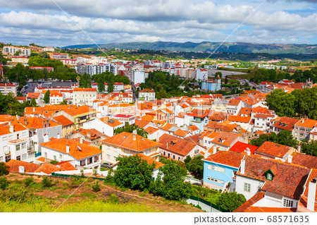 Alcobaca town aerial panoramic view, Portugal Alcobaca town aerial panoramic view, Portugal 68571635