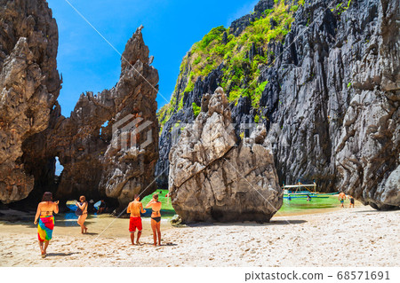Mountain cliff at El Nido, Philippines Mountain cliff at El Nido, Philippines 68571691