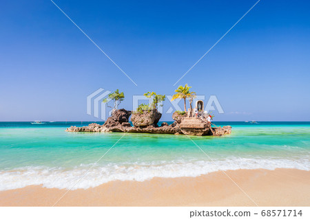 Willys Rock island at Boracay beach 68571714