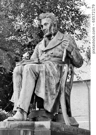 Philosopher and writer Soren Kierkegaard's statue in Copenhagen, Denmark Philosopher and writer Soren Kierkegaard's statue in Copenhagen, Denmark 68572179