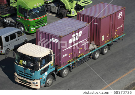 鐵路集裝箱運輸用重型卡車（越谷貨運站） 68573726
