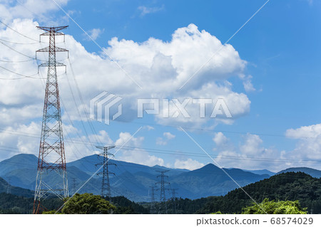 Tower High-voltage tower Power line 68574029