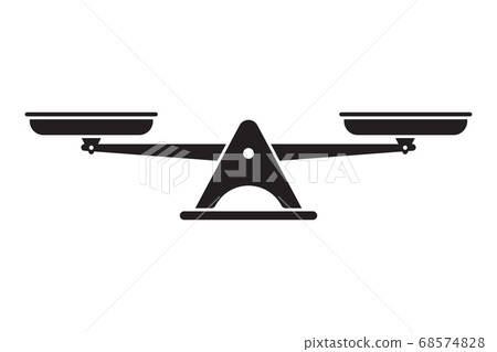 Scales icon. Libra isolated on white background. 68574828