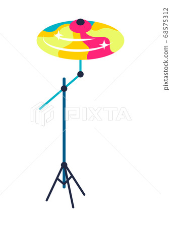 Illustration of musical drum cymbal. Illustration of musical drum cymbal. 68575312