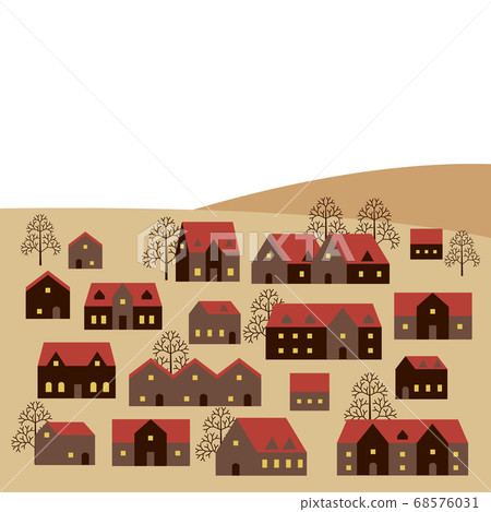 秋天的城市景觀 68576031