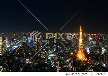 從六本木新城的夜景 從六本木新城的夜景 68576904