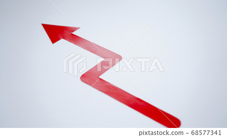 箭頭素材上升箭頭 68577341