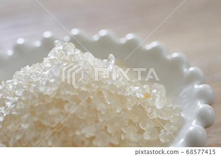 Close-up of Israeli Dead Sea bath salt 68577415