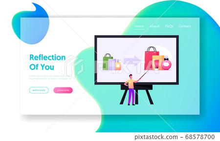 Upsell, Increasing Cost of Order Landing Page Template. Presentation, Offer to Buy More Expensive Product, Upselling 68578700