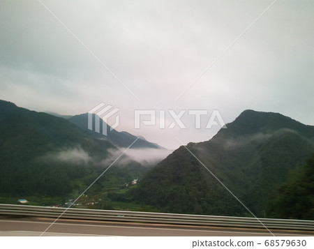 山，日落，雲，雲海 68579630