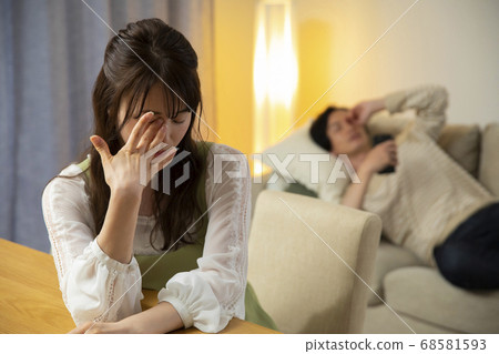 Couple, dissatisfaction, couple 68581593
