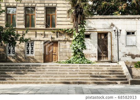 baku city old town street in azerbaijan baku city old town street in azerbaijan 68582013