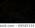 Abstract black and white background pattern from photo processing created by decorative light bulb photos. 68585334