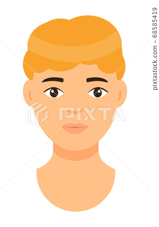 Avatar of brown-haired young man isolated at white, caucasian person, face of white guy, user Avatar of brown-haired young man isolated at white, caucasian person, face of white guy, user 68585419