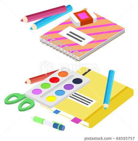 School Supplies, Books and Pencils for Lessons School Supplies, Books and Pencils for Lessons 68585757