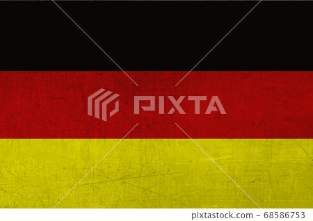 Germany flag on scratched surface. German flag on Germany flag on scratched surface. German flag on 68586753
