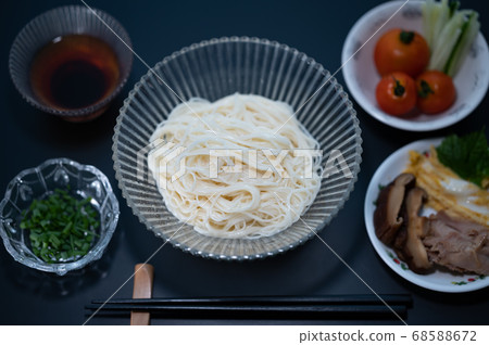 Somen and ingredients Somen and ingredients 68588672