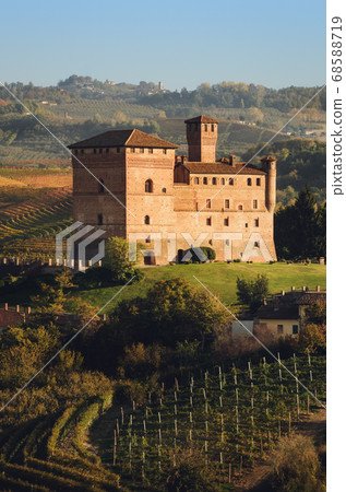 the castle of Grinzane Cavour, italy the castle of Grinzane Cavour, italy 68588719