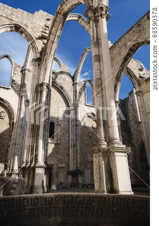 Ruins of the ancient convent of Carmo in Lisbon Ruins of the ancient convent of Carmo in Lisbon 68590378