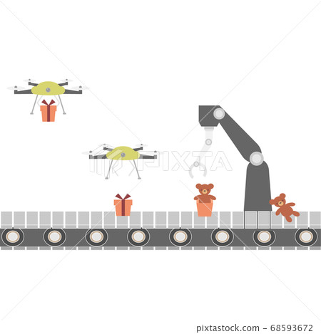 玩具廠的無人運輸線 68593672