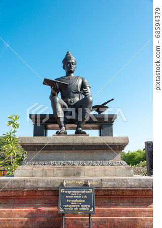 Statue of King Ramkhamhaeng, World Heritage Sukhothai Historical Park, Thailand, Sukhothai 68594379