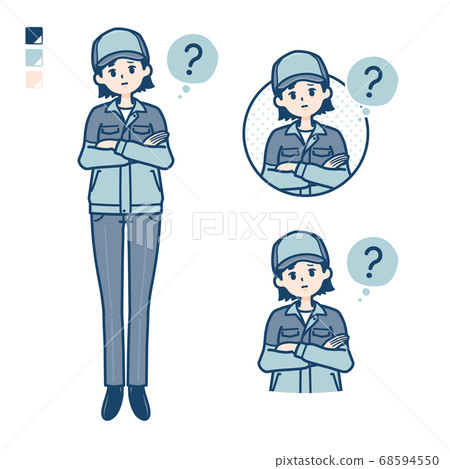vector, vectors, blue collar worker 68594550