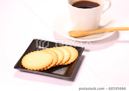 Butter cookies and coffee Butter cookies and coffee 68595666