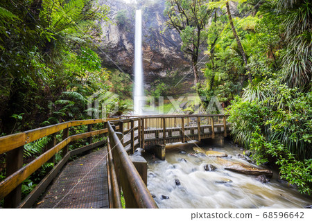 New Zealand waterfall New Zealand waterfall 68596642
